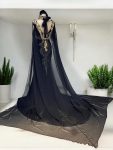 hint tarzı siyah kaftan